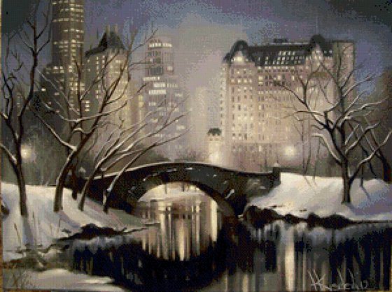 Этап процесса «Ночной город»