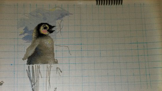 Этап процесса «Забавные пингвины»