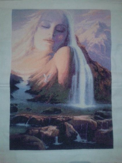 Этап процесса «Девушка-гора»