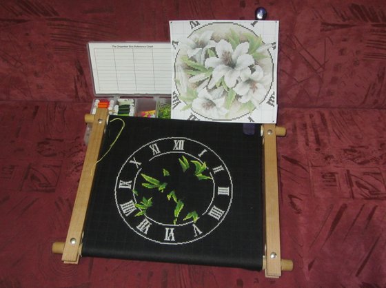 Этап процесса «Часы Белые лилии»