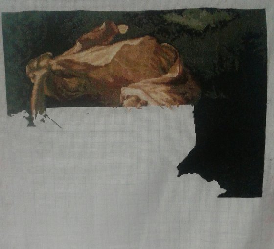 Этап процесса «По мотивам картины П. Кота "Гроза"»