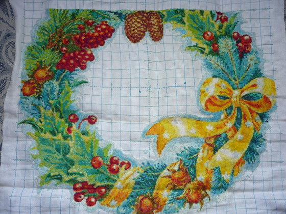 Этап процесса «рождественский венок»