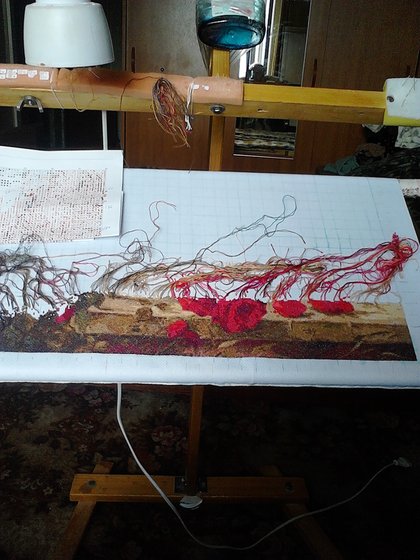 Этап процесса «Как хороши свежи были розы.»