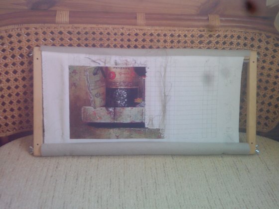 Этап процесса «Натюрморт с вином.»