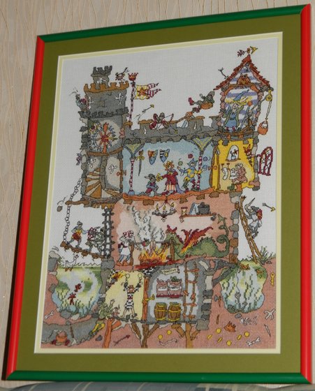 Этап процесса «"Gut Thru Castle" от Bothy Threads»