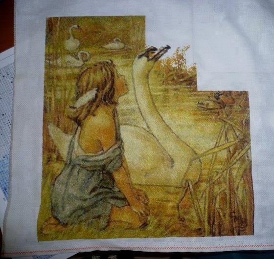 Этап процесса «Властелин реки Камыш (Сюзанна), схема Crosti»