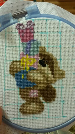 Этап процесса «начала мишку»