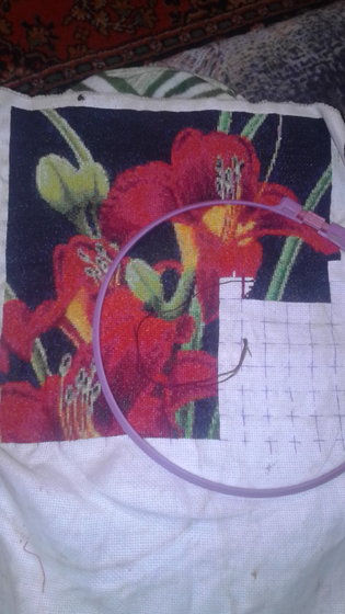 Этап процесса «Красные лилии»