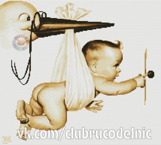 Этап процесса «Аист прилетел»