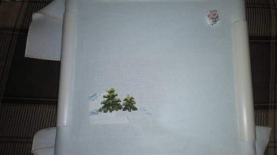 Этап процесса «Тащим мы снеговика»