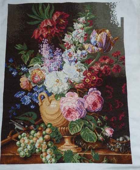 Этап процесса «Испанский букет (журнал Cuadros)»