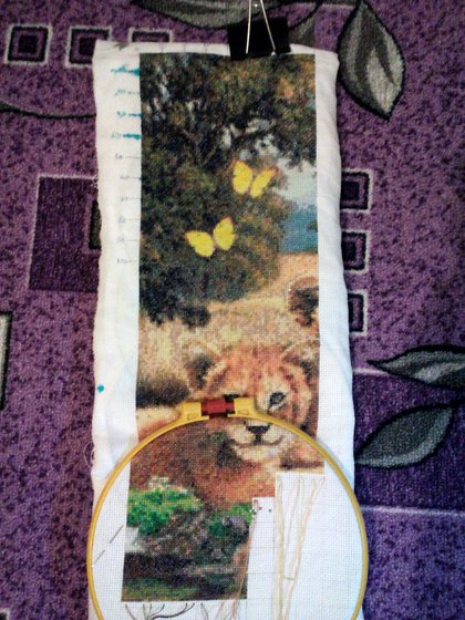 Этап процесса «Семья львов»