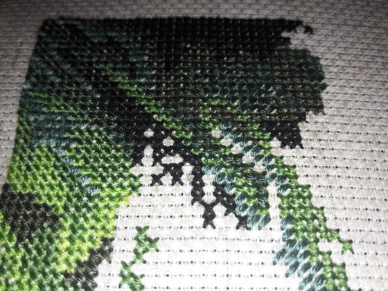 Этап процесса «"Leopard in repose " Dimensions»