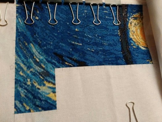 Этап процесса «Звездная ночь, В.Ван Гог»