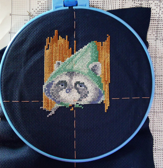 Этап процесса «Енотик по авторской схеме Алисы Окнеас.»