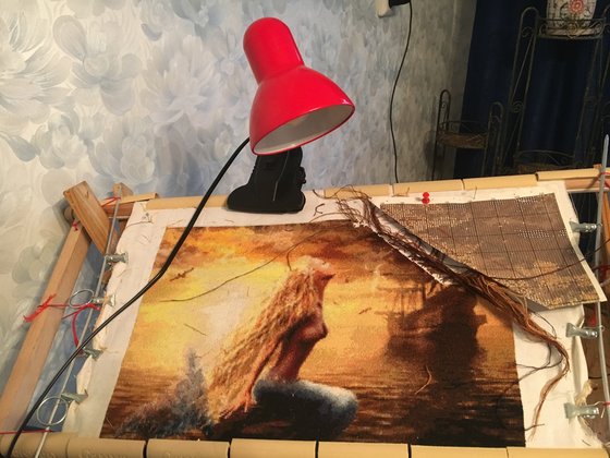 Этап процесса «Русалка и корабль»