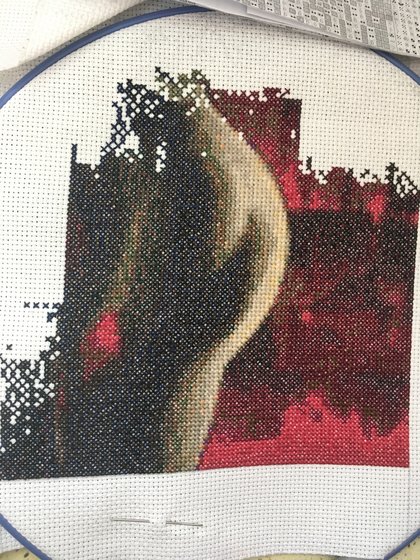 Этап процесса «Джокер и Харли КОМИКС ТЕМА»