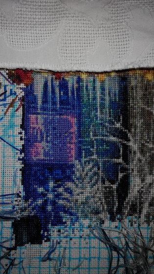 Этап процесса «A stich in Time (Время вышивать/Стежок во времени), Божена»