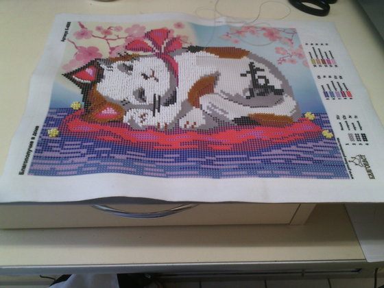 Этап процесса «Благополучие в доме (бисер)»