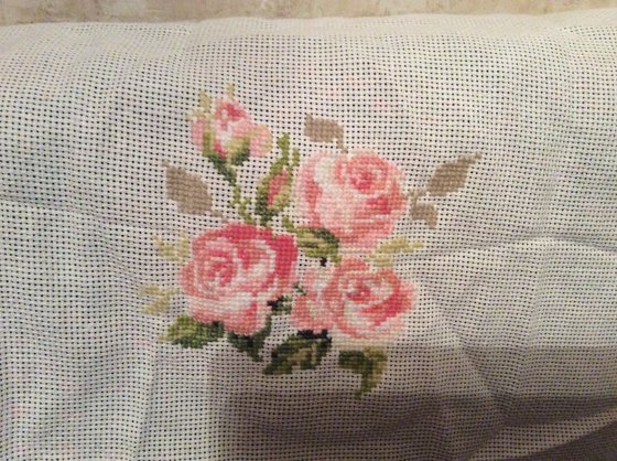 Этап процесса «Цветочная подушка»