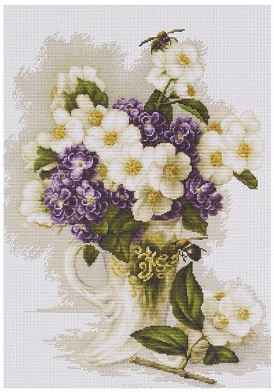 Этап процесса «Цветы жасмина от Luca-S»