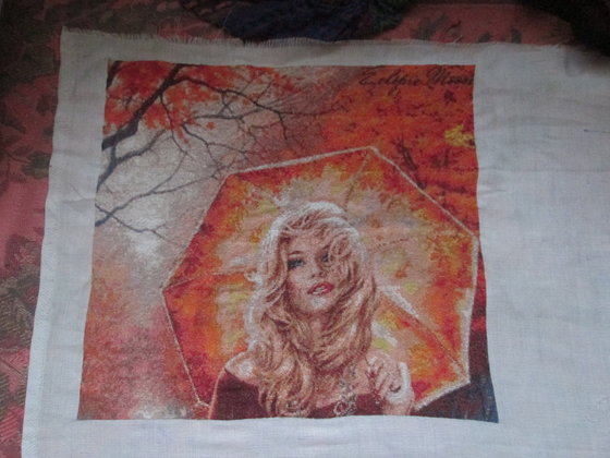 Этап процесса «Девушка осень»