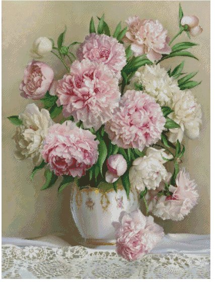 Этап процесса «по картине Игоря Бузина "Цветочное"»