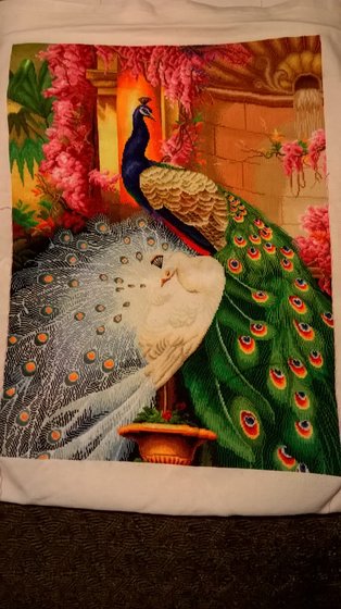 Этап процесса «Роскошные павлины»