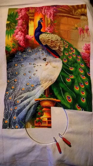 Этап процесса «Роскошные павлины»