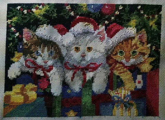 Этап процесса «Новорічні кошенята»