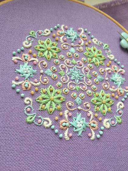 Этап процесса «Мои первые шовчики»