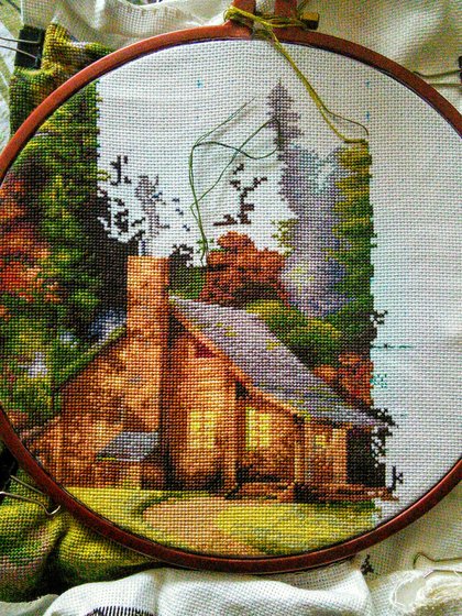 Этап процесса «Горный пейзаж от Luca-S»