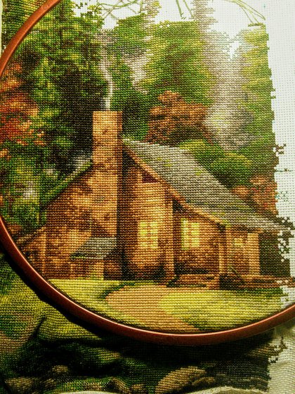 Этап процесса «Горный пейзаж от Luca-S»