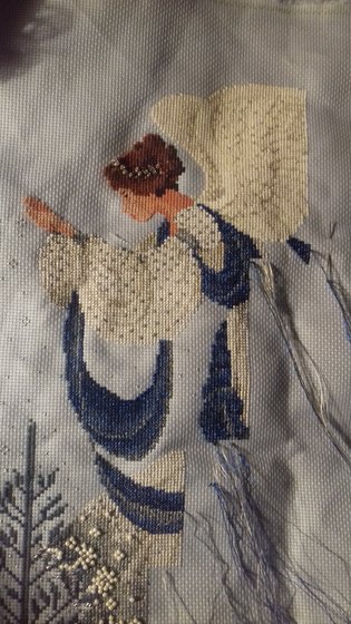 Этап процесса «Ice Angel. Lavender&Lace. Дизайн Мэрилин Левитт-Инблюм.»