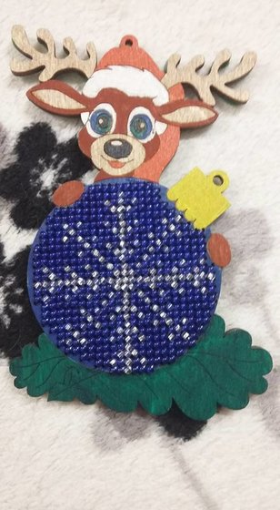 Этап процесса «Новогодняя игрушка»