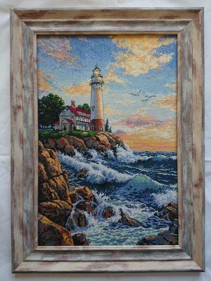 Этап процесса «Dimensions 03895 Скалистый берег (Rocky Point)»