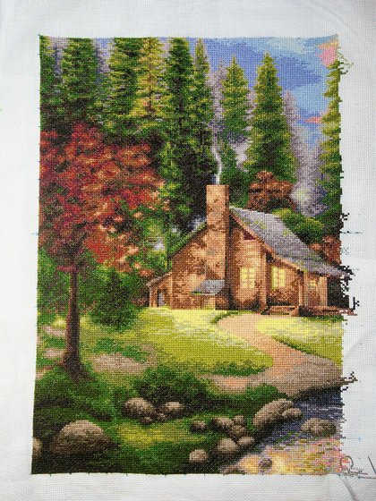 Этап процесса «Горный пейзаж от Luca-S»