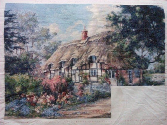 Этап процесса «Сказочный домик по картине Marty Bell»