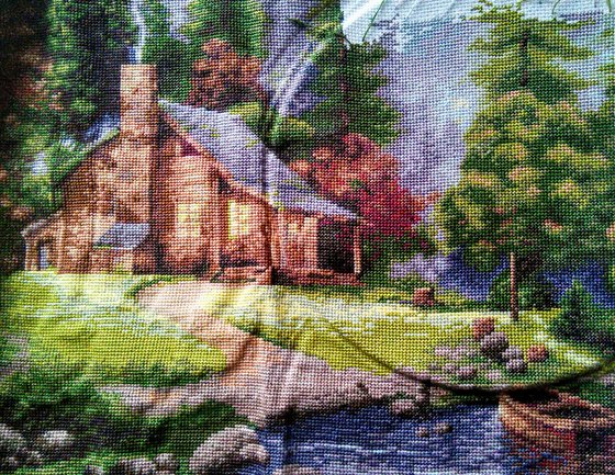 Этап процесса «Горный пейзаж от Luca-S»