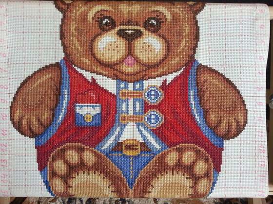 Этап процесса «Подушка Мишка Топтыгин»