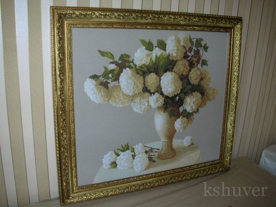 Этап процесса «Кружевной букет»