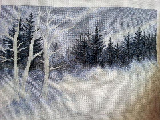 Этап процесса «Зимняя ночь»