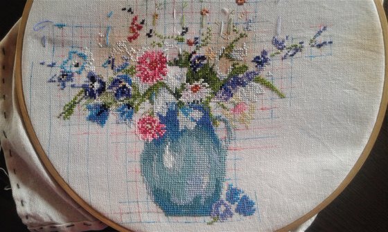 Этап процесса «Колокольчики и астры. Вольный перенабор в Кирова.»