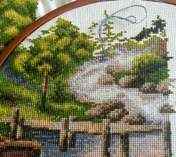 Этап процесса «Горный пейзаж от Luca-S»