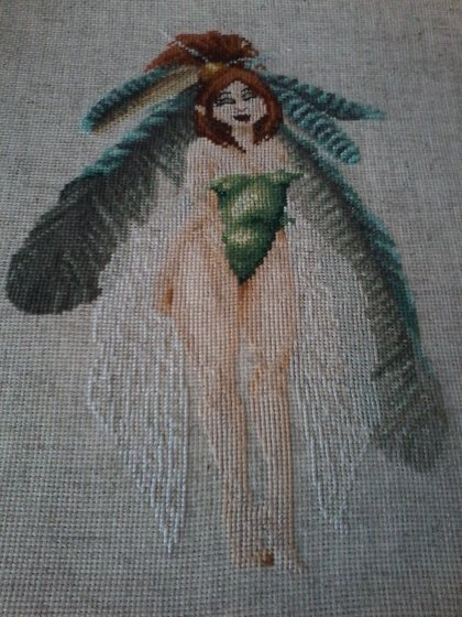 Этап процесса «фея в перьях»