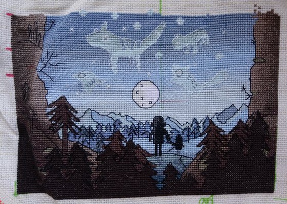 Этап процесса «Звёздное небо»