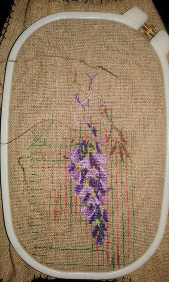 Этап процесса «Серия Ботаника. Глициния.»