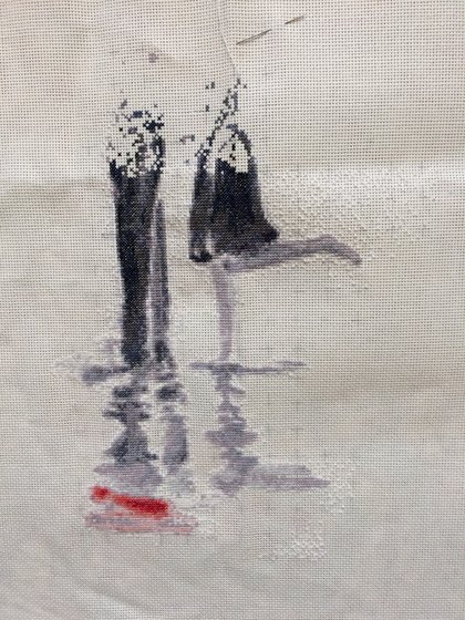 Этап процесса «Под зонтом»