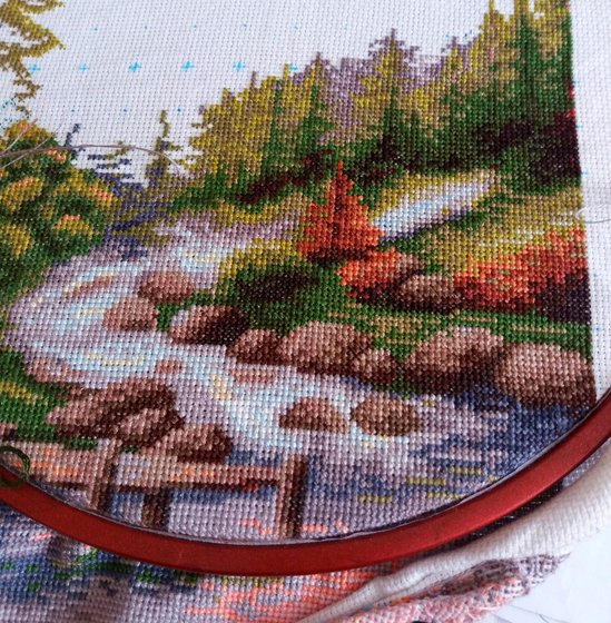 Этап процесса «Горный пейзаж от Luca-S»