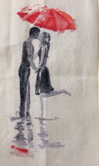 Этап процесса «Под зонтом»